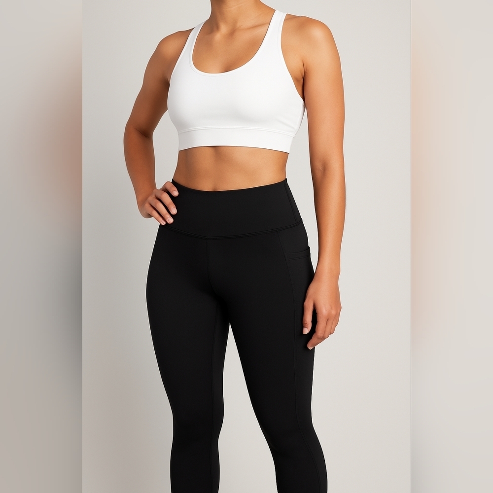 Old Navy go dry mesh black leggings small EUC